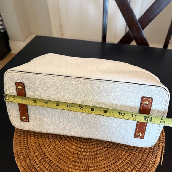 Dooney & Bourke White and Tan Satchel - Picture 8 of 13